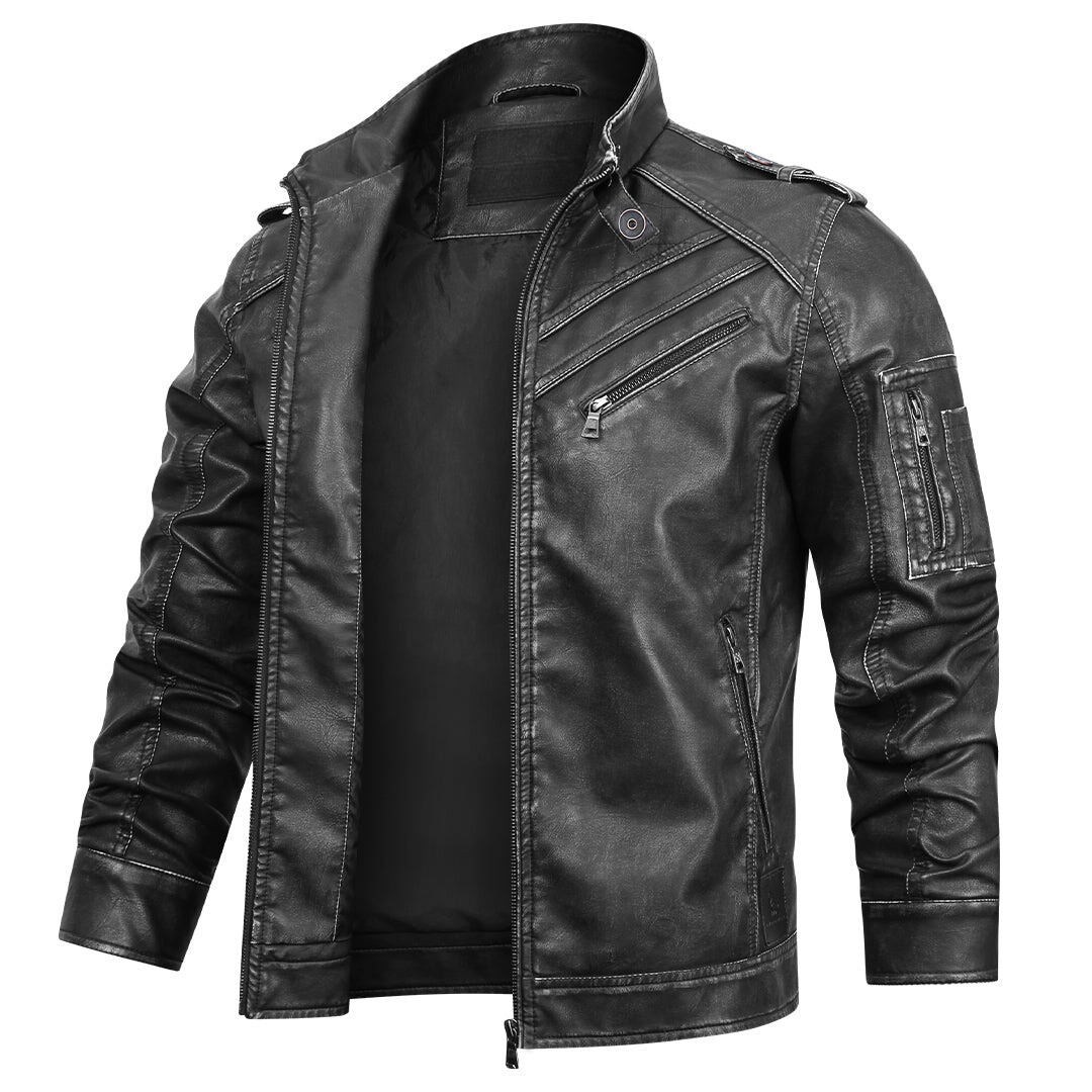 ELM & IVORY | Formal Vegan Leather Jacket for Men