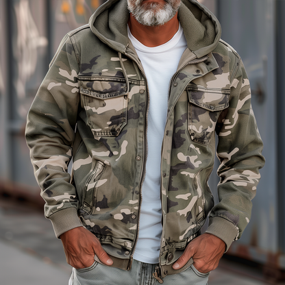 Kyle | Jacket with Camouflage Print