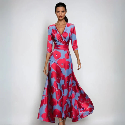 Eliana | Stylish floral wrap dress