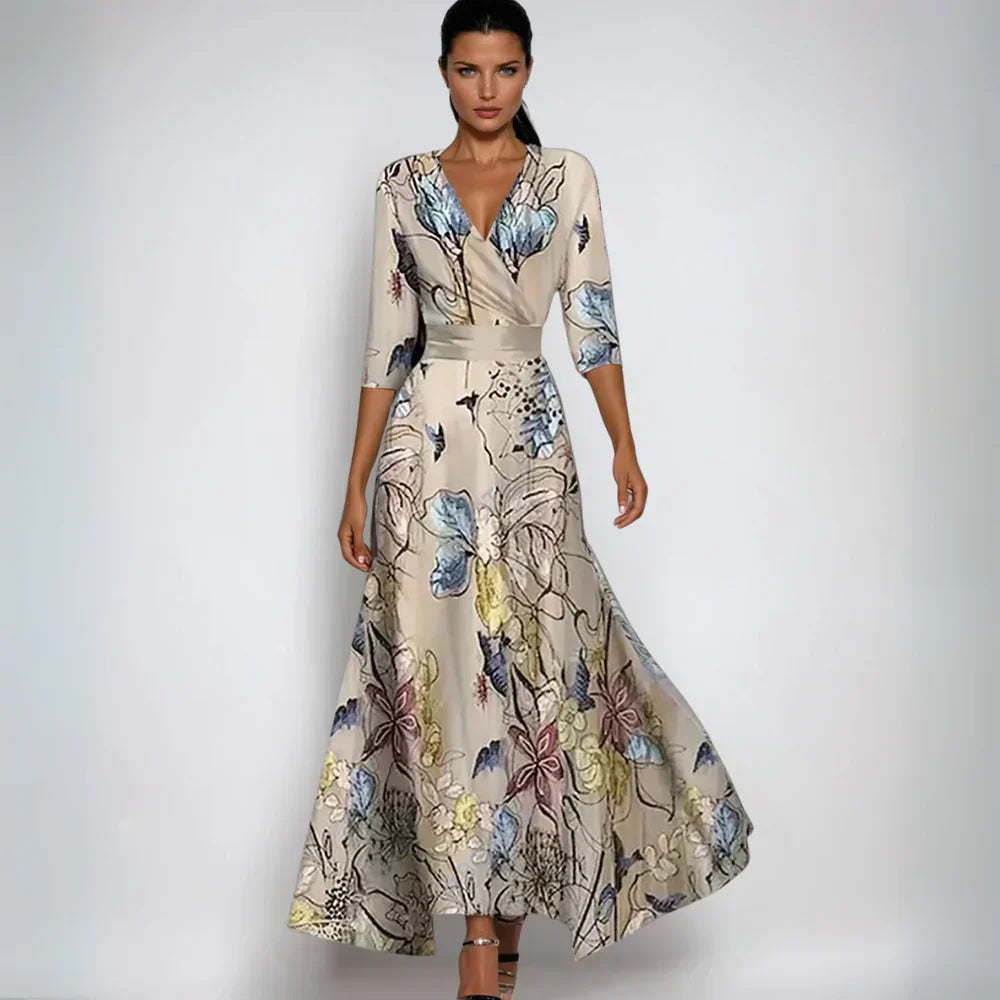Eliana | Stylish floral wrap dress