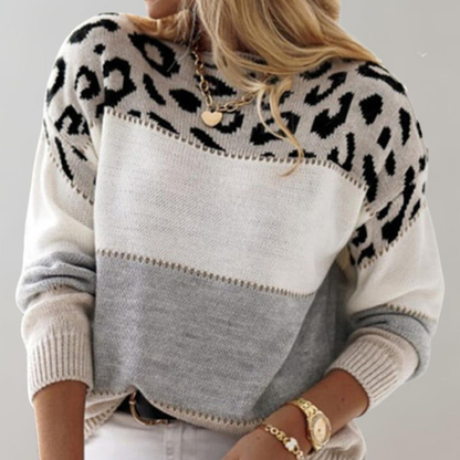 Heidi™ | Elegant leopard print jumper