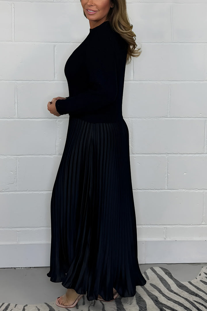 Ella | Unique winter dress with skirt detail