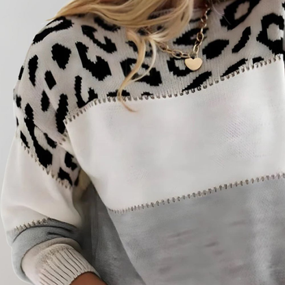 Heidi™ | Elegant leopard print jumper