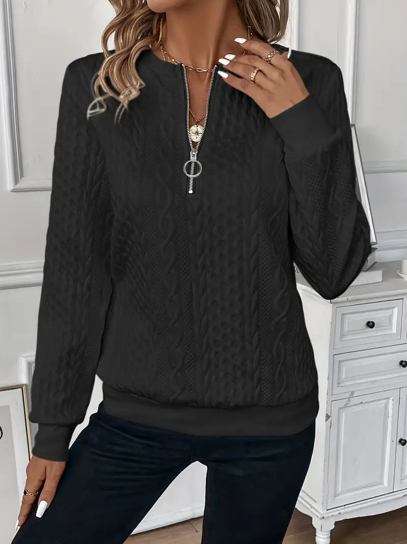 Dahlie | Elegant zip jumper
