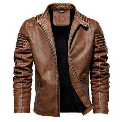 ELM & IVORY | Empire Vegan Leather Jacket