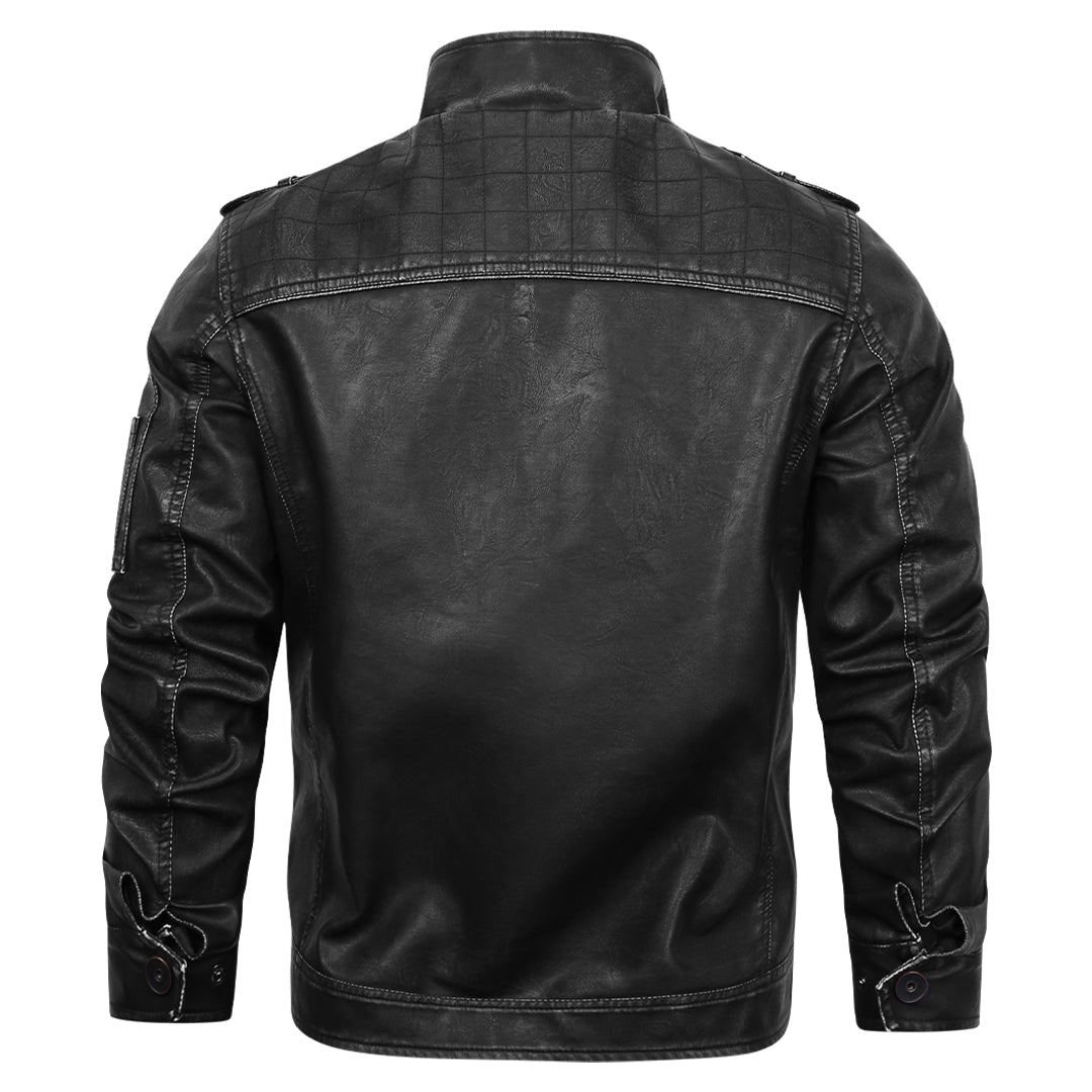 ELM & IVORY | Formal Vegan Leather Jacket for Men