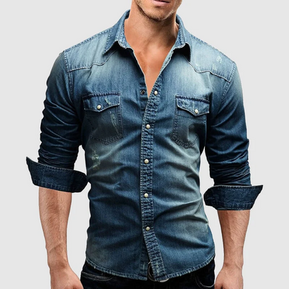 Evan | Stylish denim blouse