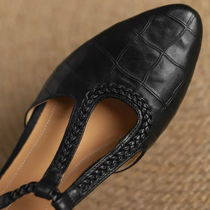 Eloise™ | Elegant T-Strap Flats