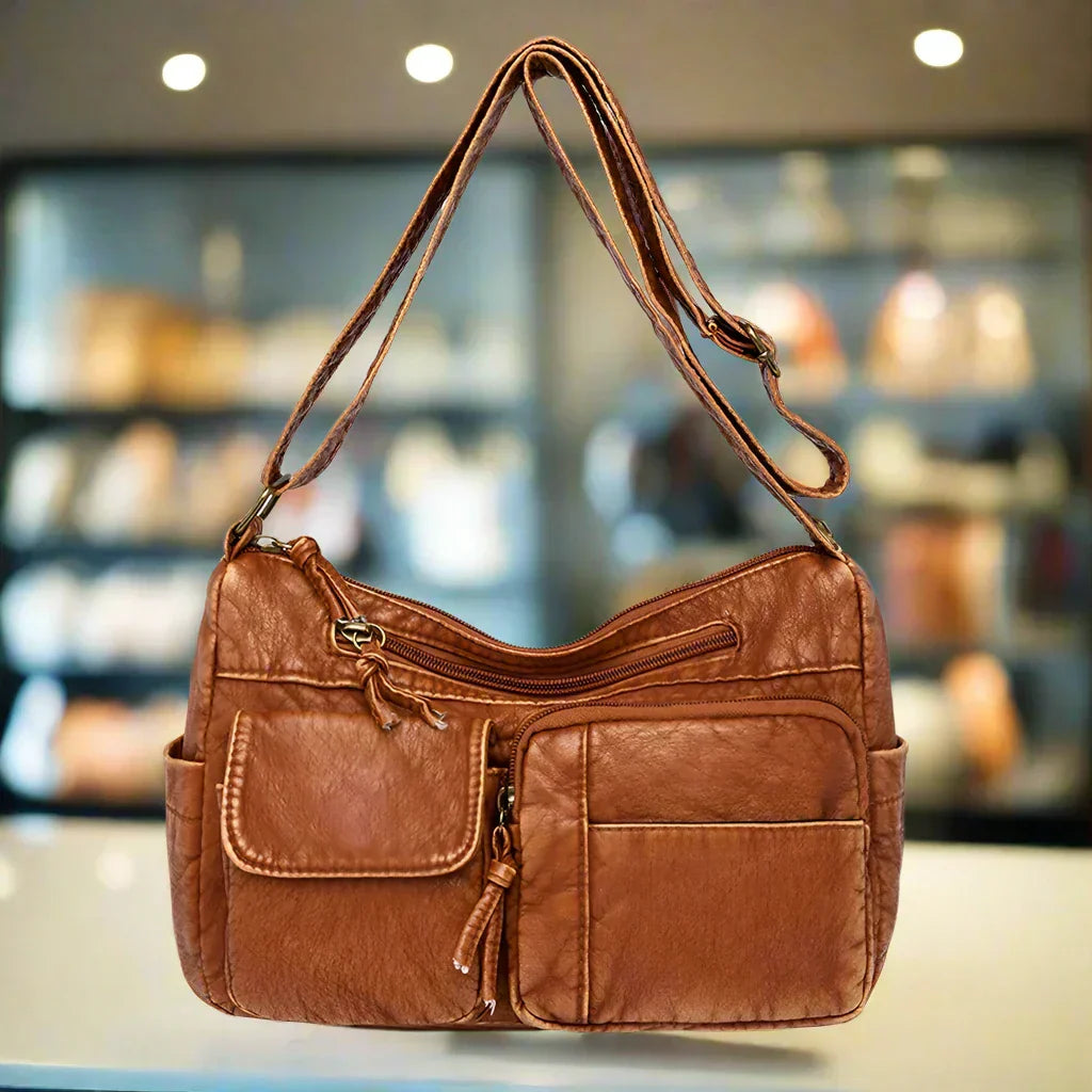 Maggie | Vintage-Style Shoulder Bag with Multiple Compartments
