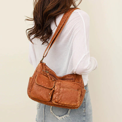 Maggie | Vintage-Style Shoulder Bag with Multiple Compartments