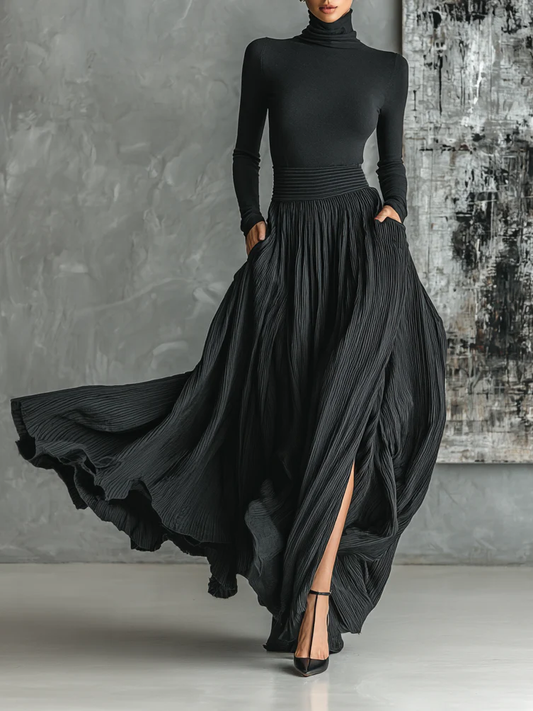 Ivy™ | Elegant pleated skirt set
