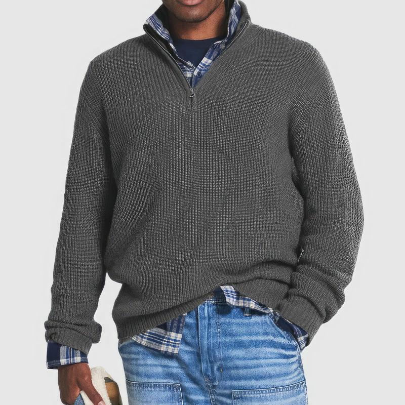 Martin | Men's Zipped Knitted Jumper