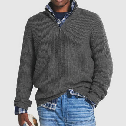 Martin | Men's Zipped Knitted Jumper