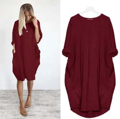 Davina | Women's Dress with Pockets (1+1 Free)