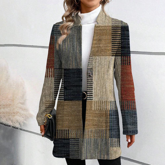 Bernadette | Elegant Women's Patterned Blazer Jacket
