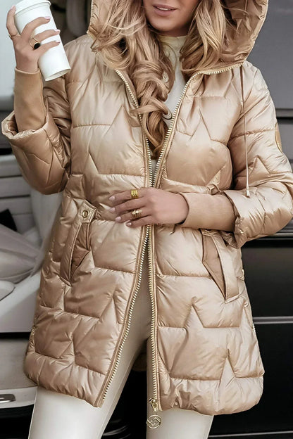 Abigail™ | Cozy Long Quilted Hooded Coat
