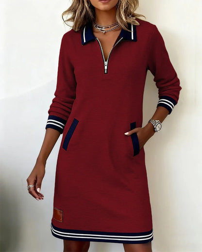 Hazel™ | Elegant Long-Sleeve Dress
