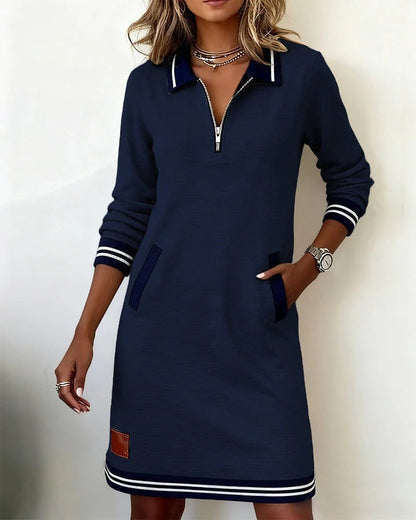 Hazel™ | Elegant Long-Sleeve Dress