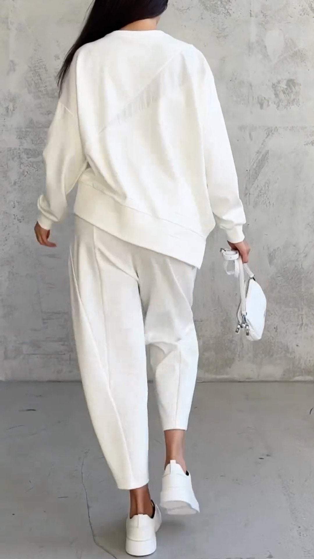 Naomi | Two-piece set with round neckline and long sleeves