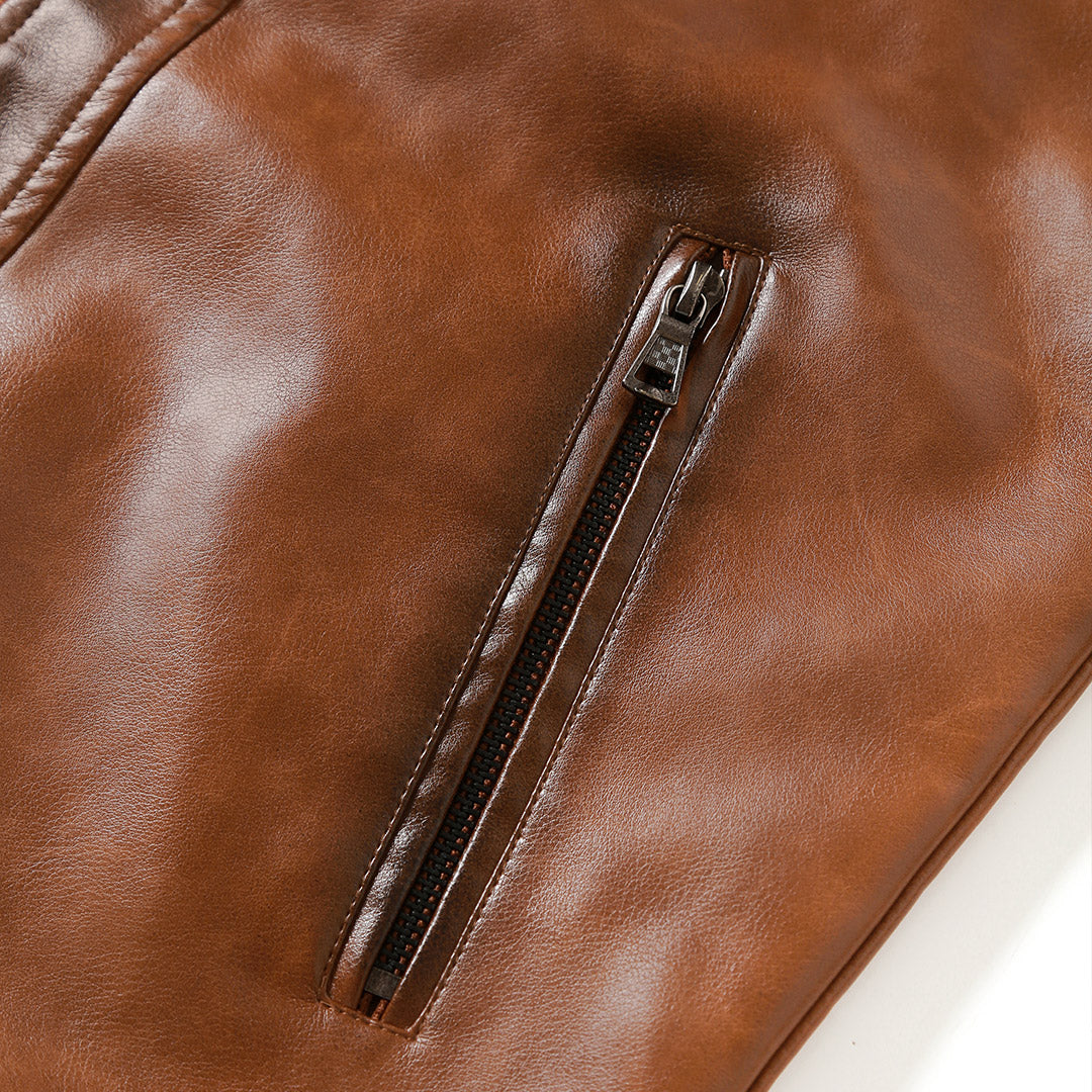 ELM & IVORY | Cruiser Vegan Leather Jacket