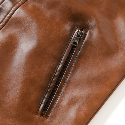 ELM & IVORY | Cruiser Vegan Leather Jacket