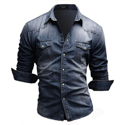 Evan | Stylish denim blouse